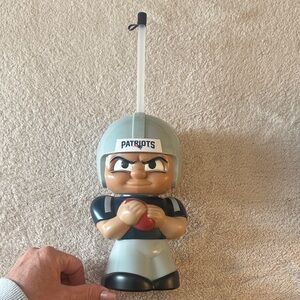 Patriots-Inspired Football Figure Toy - Navy and Silver